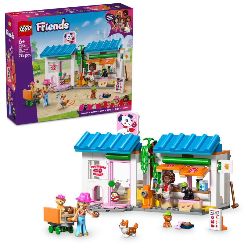 LEGO Friends Dog Treats Bakery 42677 Building Toy Set (278 Pieces) - Image 1